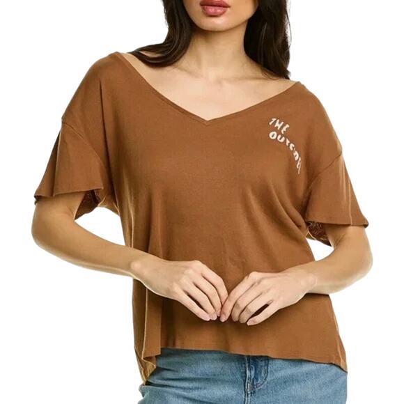 Free People Sandrine Rose The Outsider Tee Medium - Picture 1 of 7